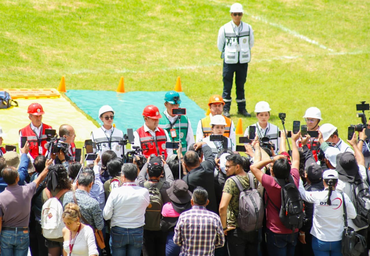 Puebla participa con éxito en el Segundo Simulacro Nacional 2025